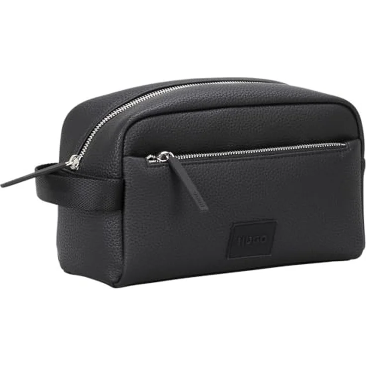 Hugo Ethon 2.0 Kulturbeutel, 24 cm, schwarz, aus 100% Polyurethan – Bild 1