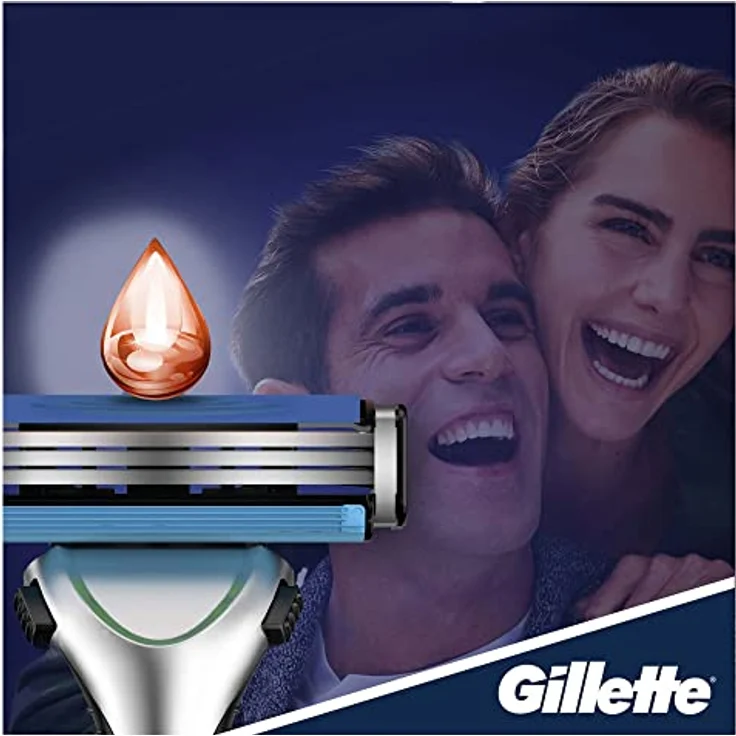 Gillette Sensor 3 Sensitive Rasierklingen, 6er Pack mit Griff – Bild 7