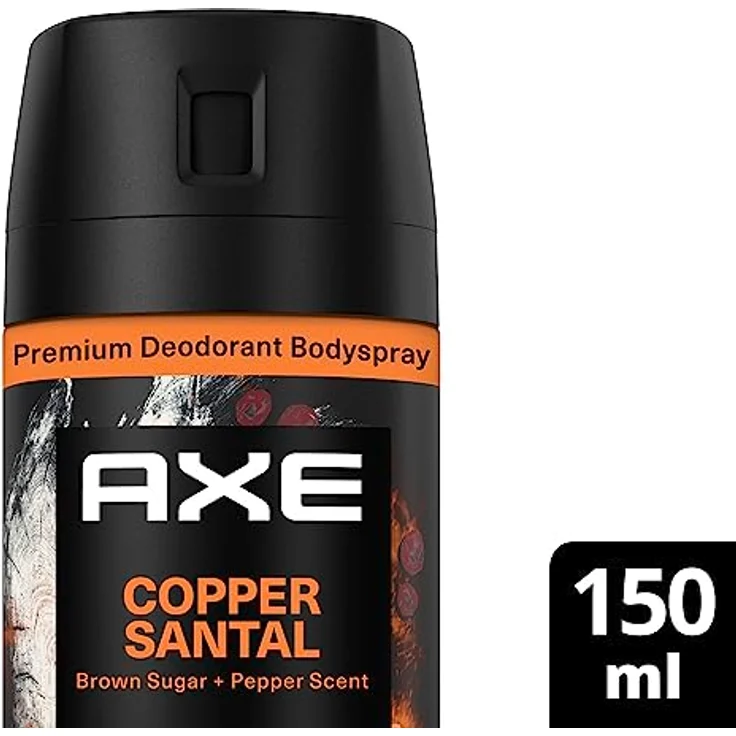 Axe Premium Bodyspray Copper Santal Deo ohne Aluminiumsalze mit 72 Stunden Schutz gegen Körpergeruch 150 ml 1 Stück – Bild 2