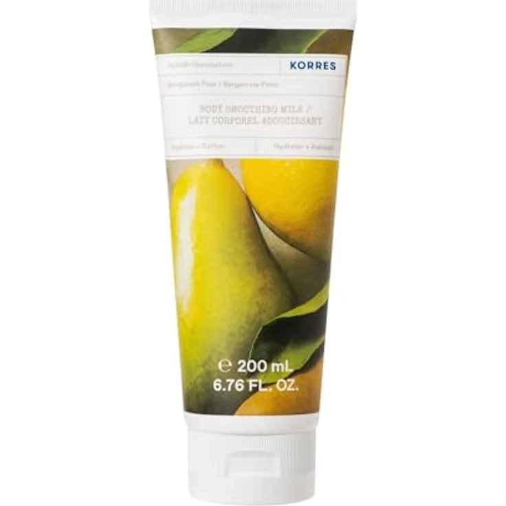 Korres Bergamot Pear, glättende Körpermilch 200 ml, intensiv feuchtigkeitsspendend, für samtweiche Haut – Bild 1