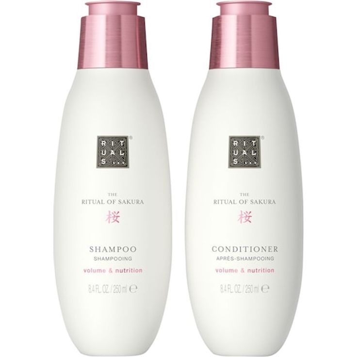 RITUALS The Ritual Of Sakura Hair Care Value Pack 2023, Shampoo und Conditioner, 250 ml jeweils, für gesundes und glänzendes Haar, mit Kirschblütenextrakt