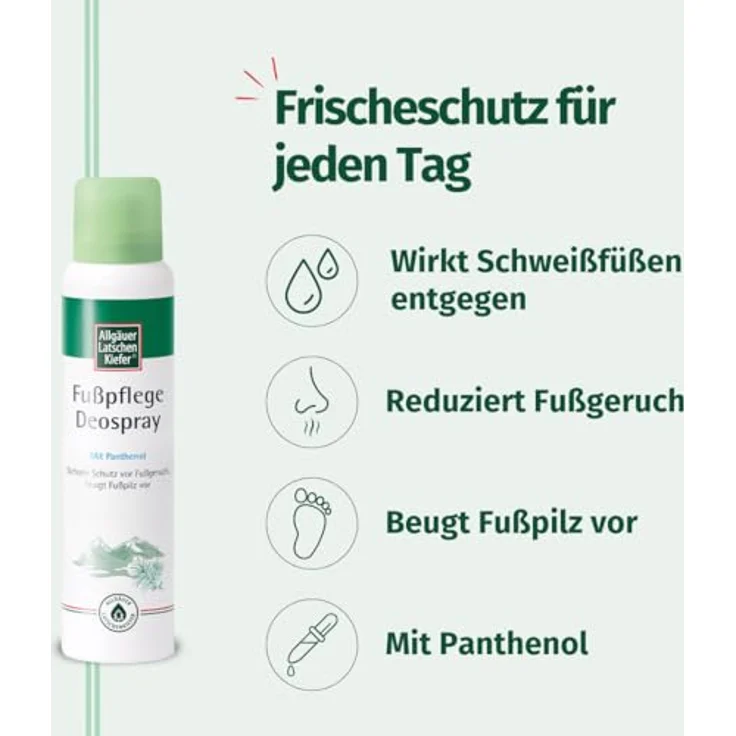 Dr. Theiss Naturwaren GmbH Latschenkiefer Fupflege Deospray, 100 ml, erfrischendes Fußpflege Deospray – Bild 4