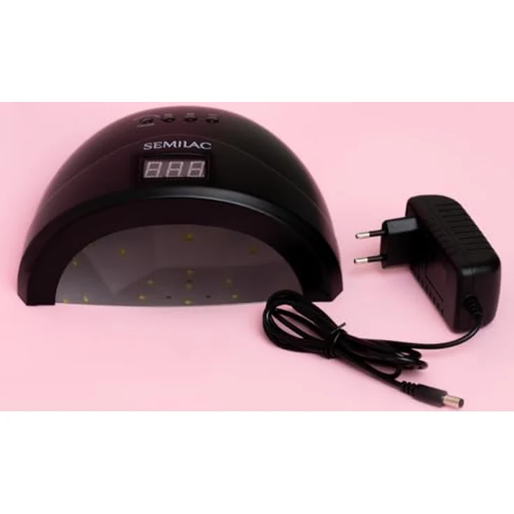 Semilac UV LED Lampe 24W/48W All Black, Nagellampe mit Dual-LED, 4 Timer-Modi, Bewegungssensor und Low Heat Mode – Bild 4