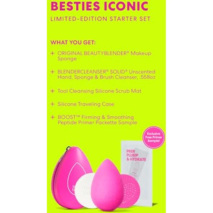 beautyblender Geschenkset, Make-up Schwämme für Damen mit ikonischem Schwamm und Pflegeprodukten, stilvolle Verpackung – Bild 6