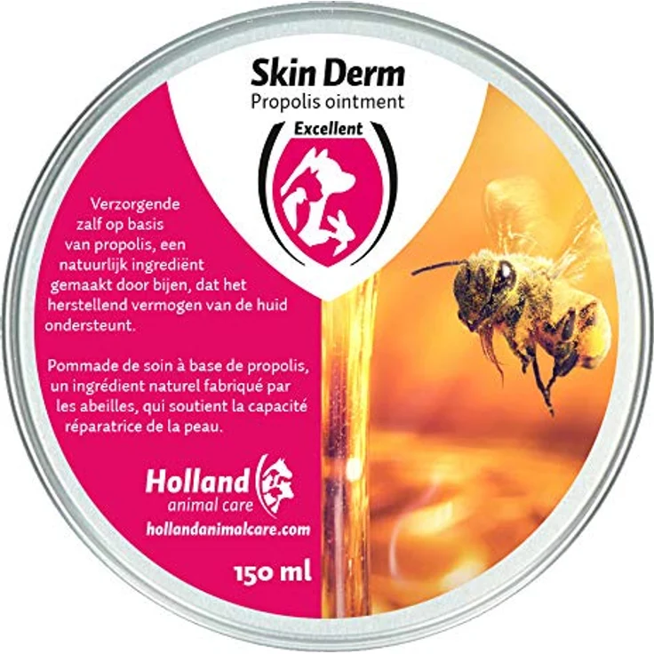 Excellent Skin Derm Propolis Salbe, 150 ml Pflegecreme zur Hautberuhigung bei Insektenstichen, Deutsch und Englisch – Bild 3