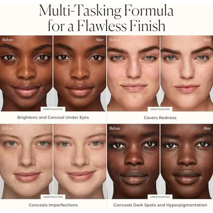 Laura Mercier Real Flawless Concealer 2W1, 5,4 ml, mit bis zu 16 Stunden Halt, naturgetäuschliches Finish – Bild 7