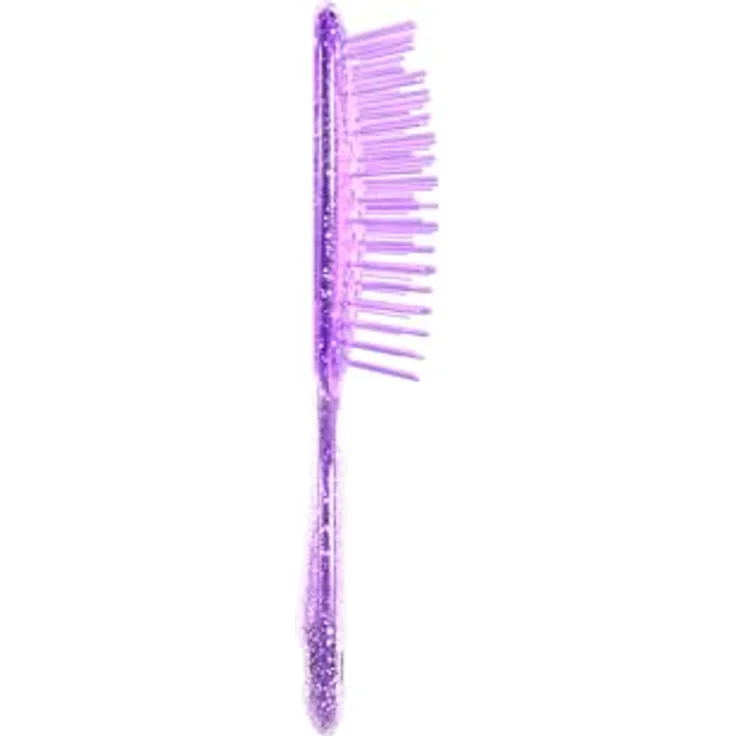 UNbrush Glitter Collection Detangling Hair Brush Mini, Amethyst Haarbürste mit doppelter Borstenlängen, kompakt für unterwegs – Bild 2
