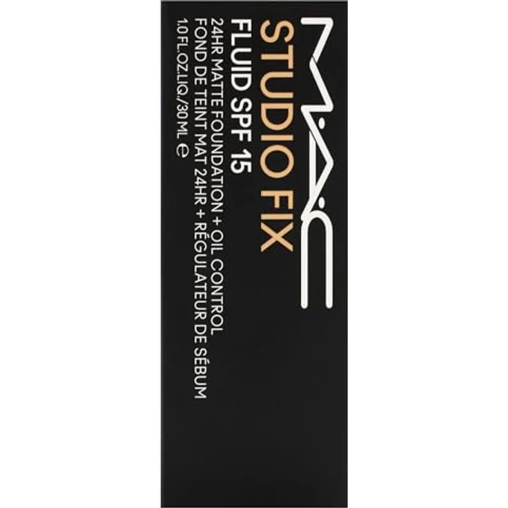 MAC Studio Fix Fluid SPF 15 24Hr Matte Foundation plus Ölkontrolle, NC25 by MAC for Women, Foundation, 24 ml, Mittleres bis vollständig aufbaubares Cover, mattes Finish, Spectrum LSF 15 Schutz – Bild 5
