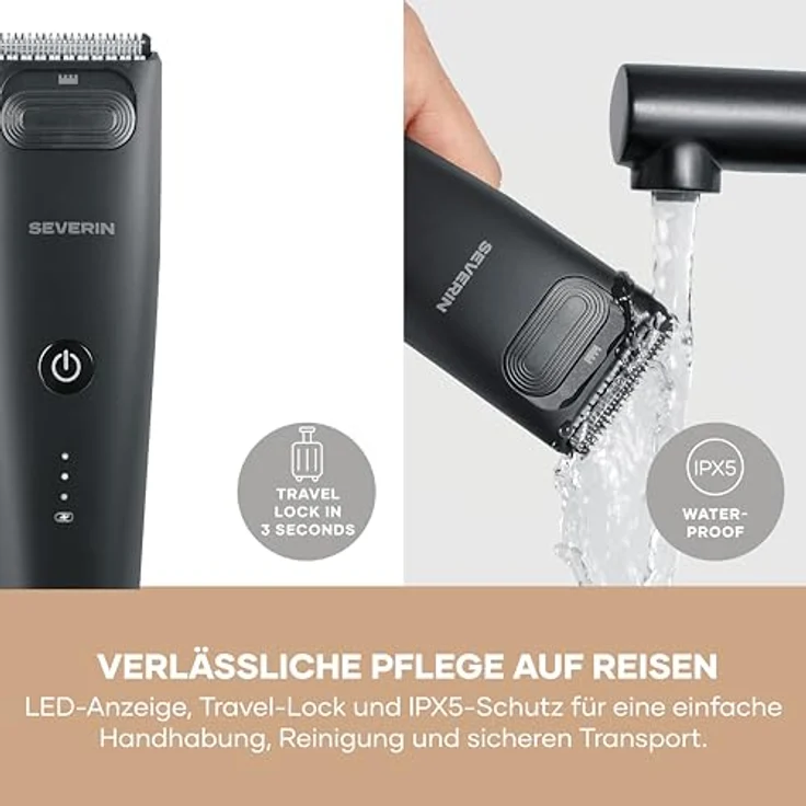 Severin HS0708 Haarschneider, Akku/Batteriebetrieb, 1-33 mm Schnittlängen, 6 Watt, Versandkostenfrei – Bild 7