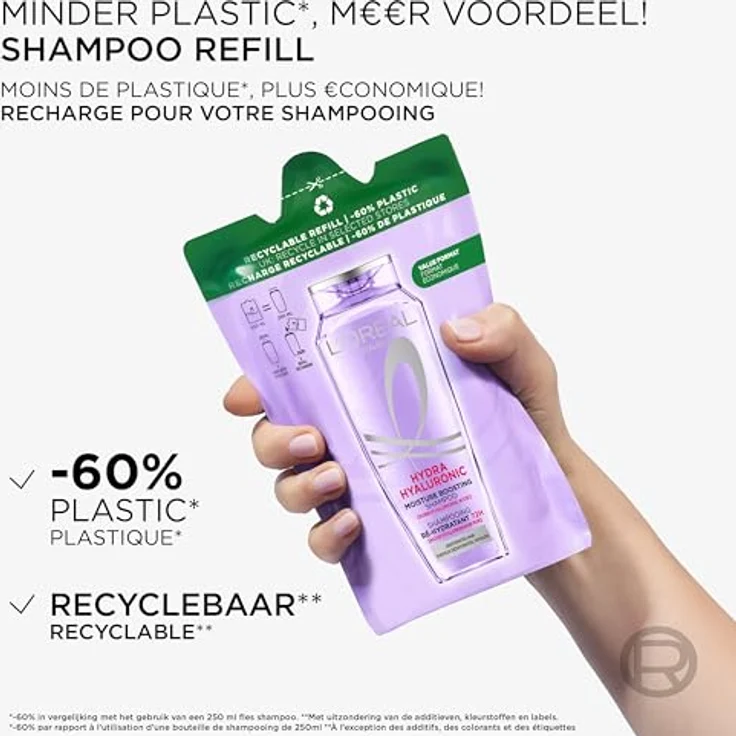 L’Oréal Paris Elvital Hydra Hyaluronic 72H Feuchtigkeits-Auffüllendes Shampoo, 250 ml für trockenes Haar – Bild 7