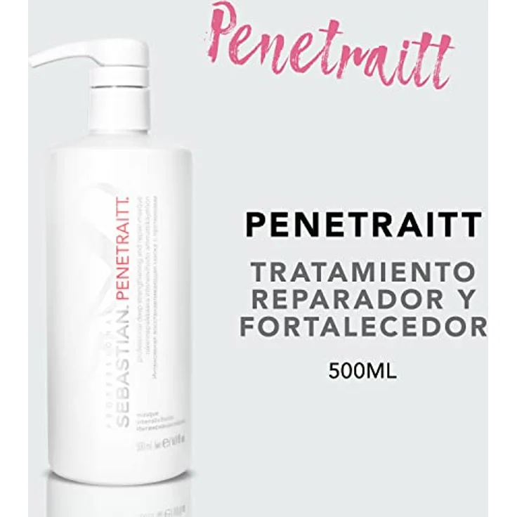 SEBASTIAN PROFESSIONAL PENETRAITT – Repair-Haarmaske regeneriert geschädigtes Haar (500 ml) – tiefenwirksame Haarpflege für strapaziertes, blondiertes Haar – repariert und stärkt – Bild 2