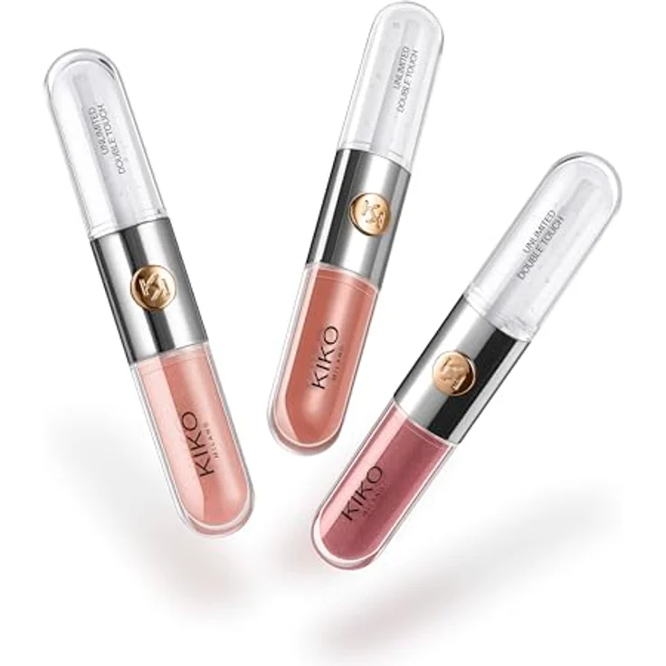 KIKO Milano Unlimited Double Touch Gift Set 01, Lippen-Set mit 3 Flüssig-Lippenstiften in verschiedenen Farbtönen, dermatologisch getestet – Bild 3