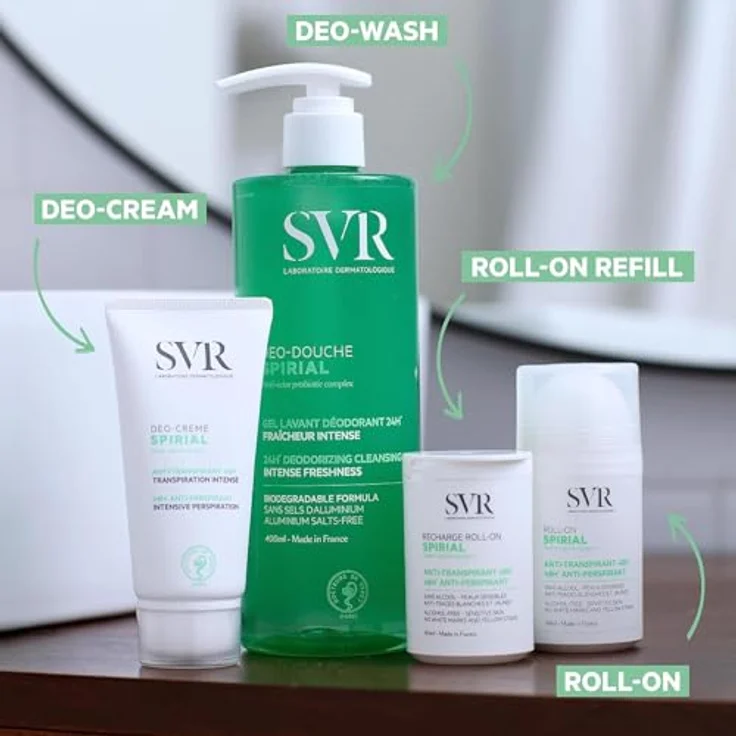 SVR Spirial Déodorant Douche Gel Lavant Déodorant 400 ml – Bild 7