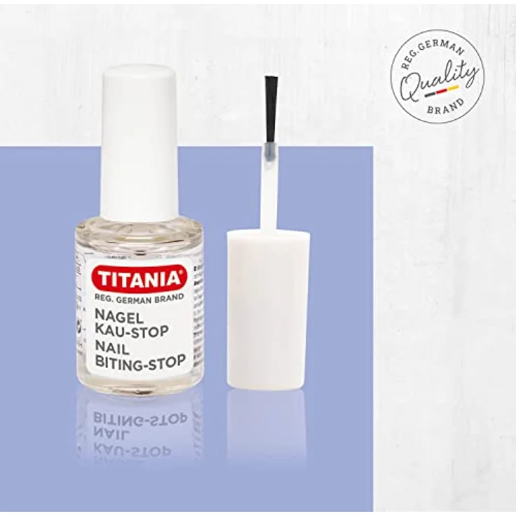 TITANIA Nagel Kau-Stop (10ml) • Nagellack gegen Nägelkauen • Anti Nägelkauen • Schutz gegen Fingernägelkauen • Anti Fingernagel Kauen – Bild 3