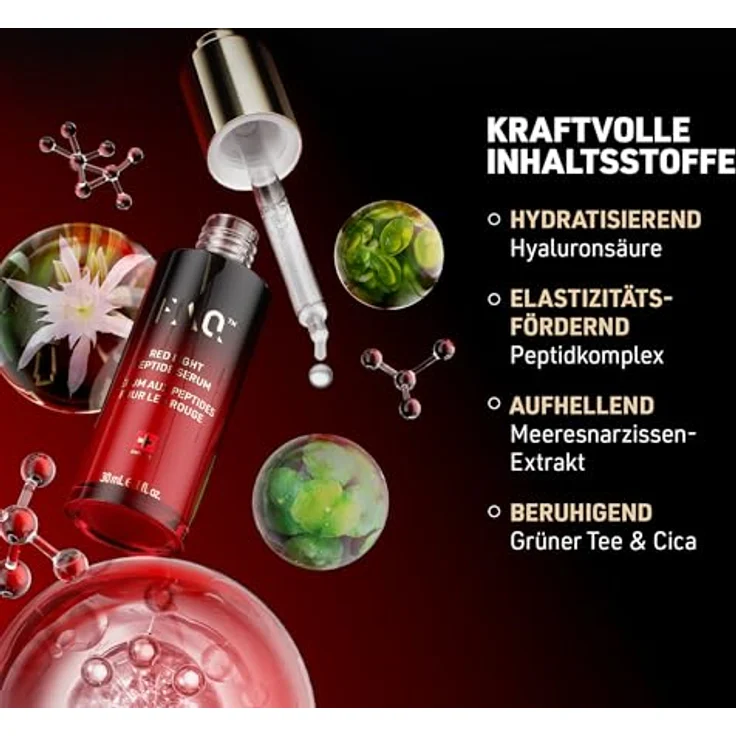 FOREO FAQ™ Red Light Peptide Serum, Gesichtsserum zur Verstärkung der LED-Therapie, 30 ml – Bild 4