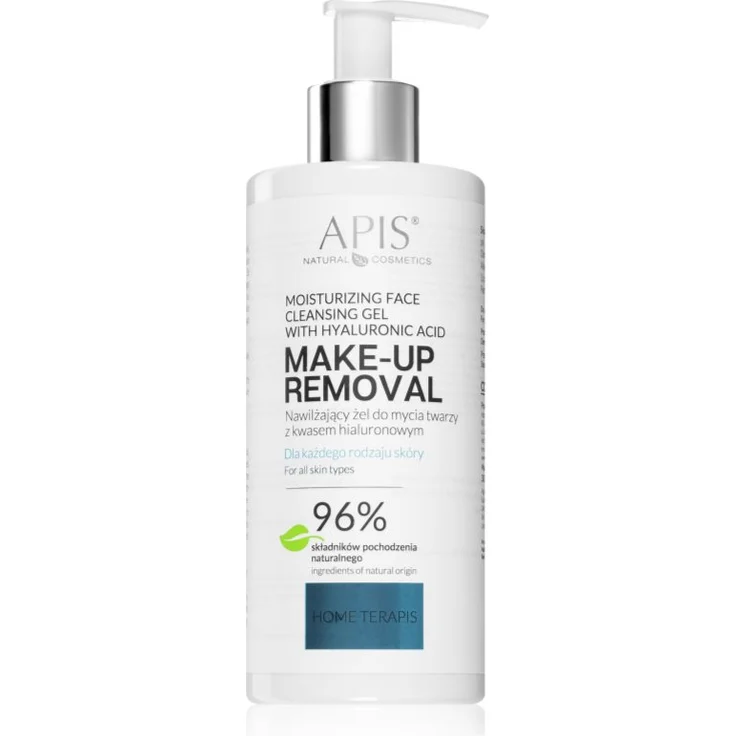Apis Natural Cosmetics Home TerApis, feuchtigkeitsspendendes Reinigungsgel, 300 ml für sanfte Gesichtsreinigung