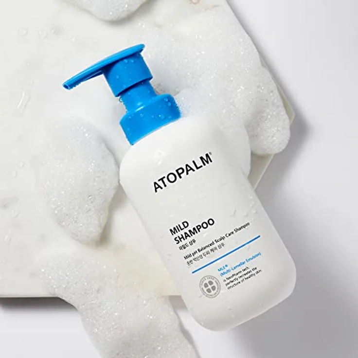 ATOPALM MLE Cleansing, extra sanftes Shampoo für empfindliche Kopfhaut, 300 ml - täglich anwendbar, reduziert Juckreiz und Haarbruch – Bild 8