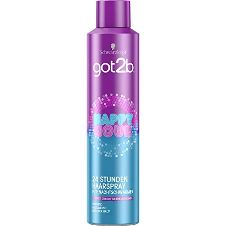 Schwarzkopf got2b Haarspray happy hour durchgehalten!, 1er Pack (1 x 300 ml) – Bild 2