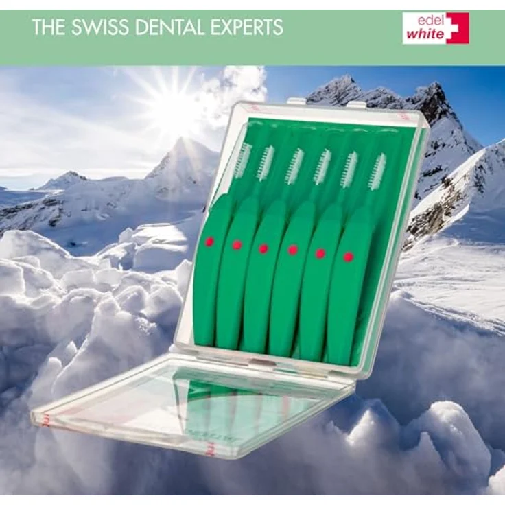 Edel&White Interdental Brush L 0.8 mm 6 Stück zur gründlichen Zahnzwischenraumreinigung Interdentalbürsten Biegbar – Bild 7