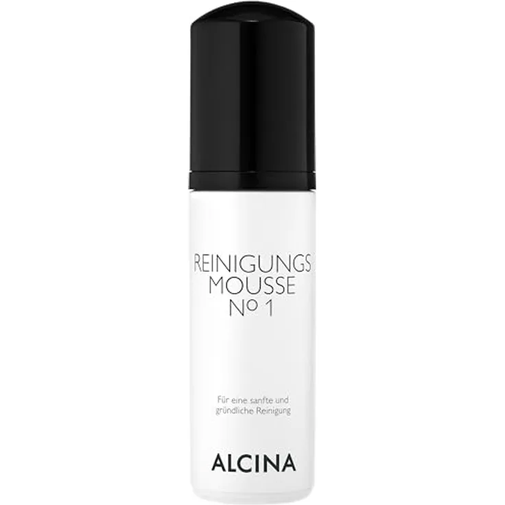 ALCINA N°1 Reinigungsmousse No.1, Reinigungsschaum für die tägliche Gesichtsreinigung, 150 ml mit mildem Tensidsystem und feuchtigkeitserhaltenden Komplexen