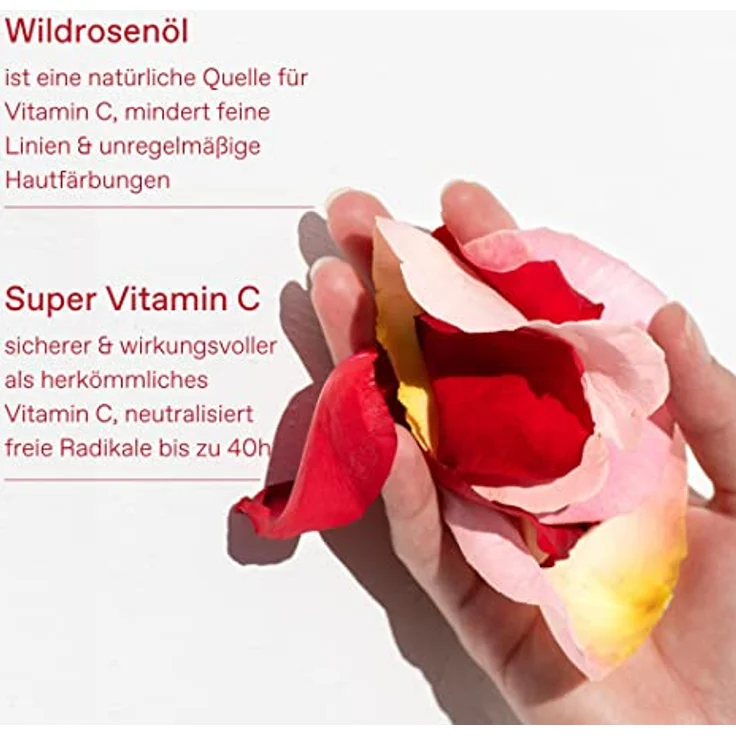 KORRES APOTHECARY WILD ROSE vegane Tuch-Maske für das Gesicht, für strahlende Haut mit Sofort-Effekt, Sheet mask gegen müde & fahle Haut und erste Falten, 100% biologisch abbaubar, 20 ml – Bild 2