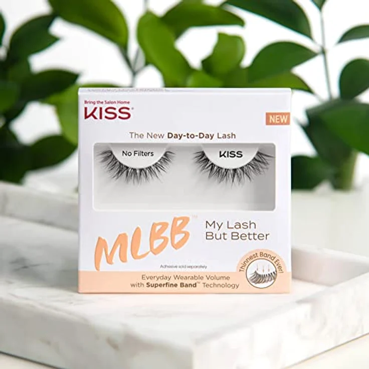 KISS My Lash But Better Collection 1 Paar künstliche Wimpern, Matte Sheer, natürliches Volumen, Fake Lashes mit KISS Flexi-Wimpernband, inklusive Wimpernkleber – Bild 2