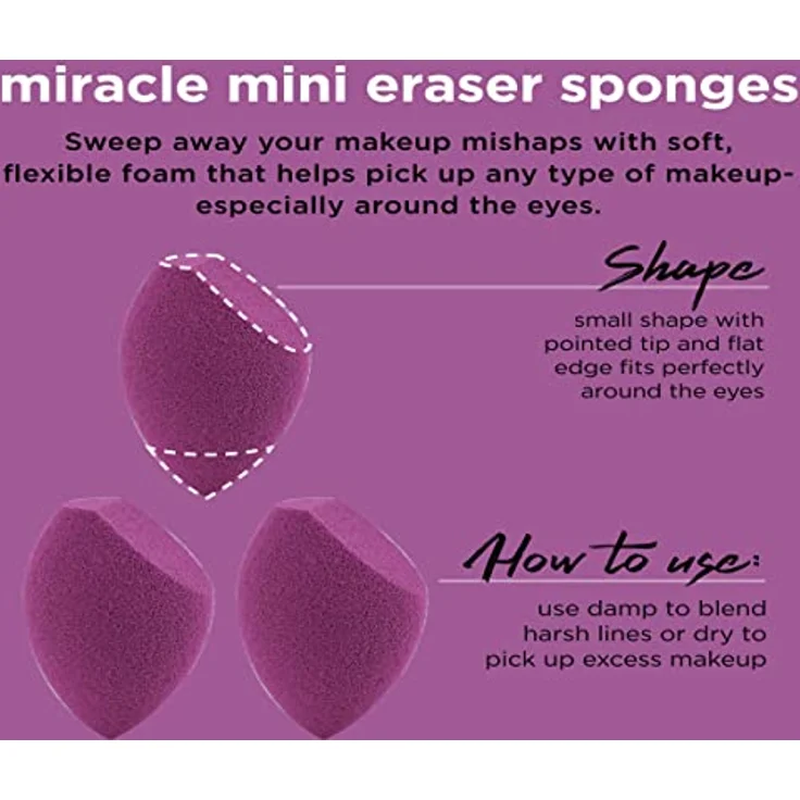 Real Techniques Set Miracle Sponges 3 Steps Dekorative Kosmetik Make-up Accessoires – Bild 8