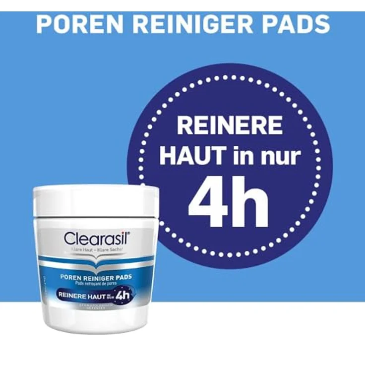 Clearasil Poren Reiniger Pads gegen Pickel Und Hautunreinheiten 65 Pads, für Damen und Herren – Bild 2
