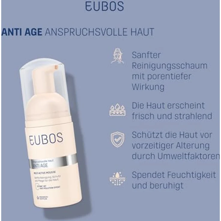 EUBOS ANTI AGE Multi Active Mousse, 100 ml, revitalisierende Gesichtscreme – Bild 3