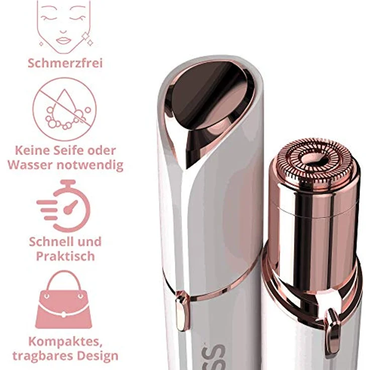 Flawless Flawless Face, elektrischer Epilierer für Gesichtspflege, Weiss – Bild 4