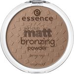 essence sun club matt bronzing powder, Bronzer, Nr. 02, Nude, mattierend, matt, für trockene Haut, für unreine Haut, vegan, ohne Alkohol, ohne Konservierungsstoffe, ohne Parabene, 1er Pack (15g)