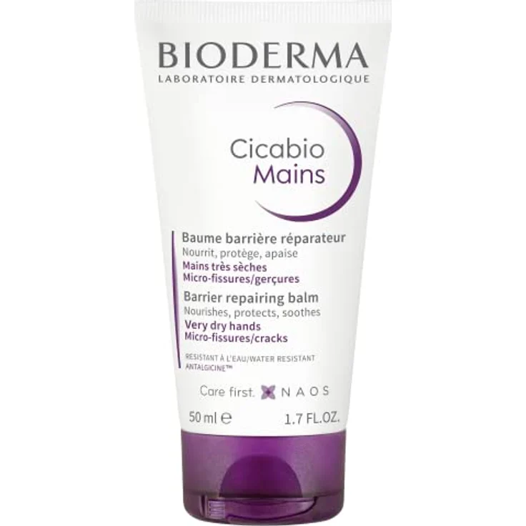 Bioderma Cicabio Mains 50ml, Reparierender Barriere-Balsam für empfindliche Haut der Hände – Bild 1