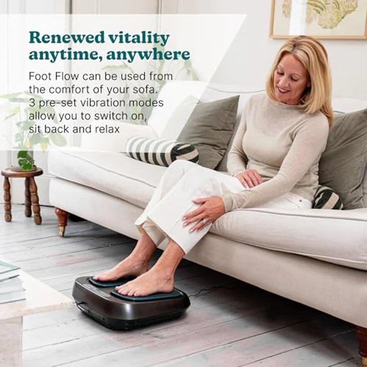 Homedics Foot Flow Mobility Booster, vibrierendes Fußmassagegerät mit Wärme, 20 Intensitäten, 3 Modi, fördert Durchblutung und revitalisiert müde Muskeln – Bild 5