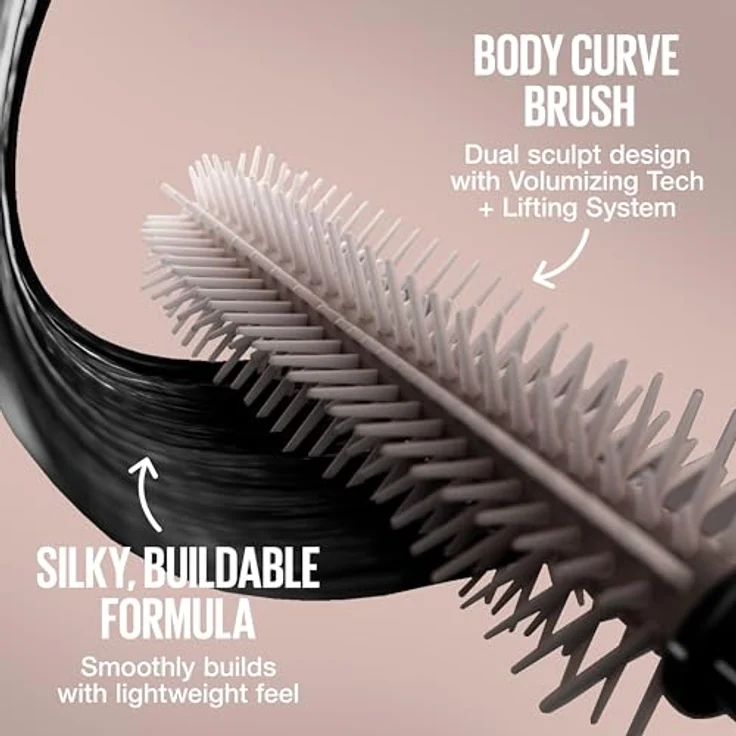 MAYBELLINE NEW YORK Lash Sensational Body Waterproof Volumen-Mascara, wasserfest, Farbton Black, 9.75 ml – Bild 11