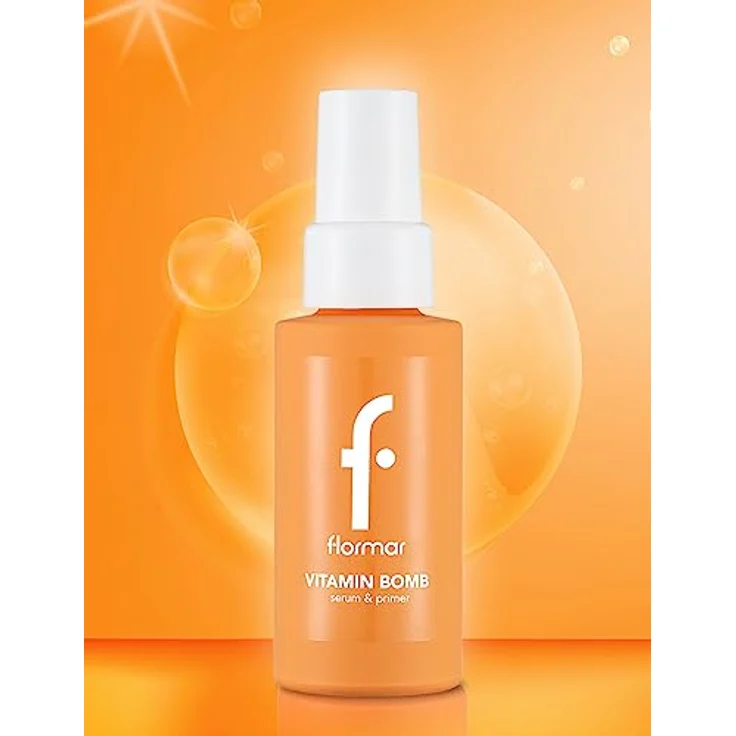 flormar Vitamin Bomb Serum&Primer, aufhellendes Gesichtsserum mit Vitaminen B, C, E, 30 ml, feuchtigkeitsspendend und make-up schützend – Bild 4