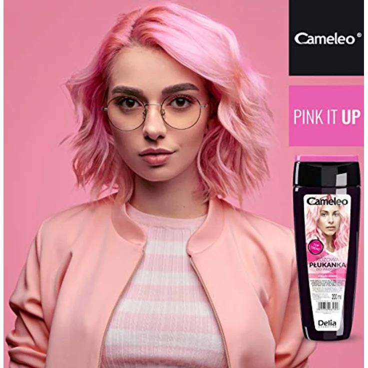 Cameleo - Rosa Haar-Toner mit Rosenwasser, KEIN Gelbstich, semi-permanente Haarfarbe - für blondes & graues Haar - Farbe & Pflege - parabenfrei | 200 ml – Bild 2