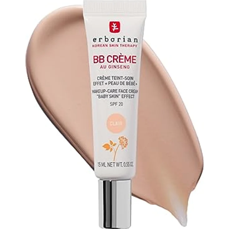 Erborian BB GINENGENSCREM - Wettbewerbscreme - "Babyhaut" Effektbehandlung - Koreanische kosmetische Behandlung 5 -in -1 für SPF 20 - Klar - 15 ml – Bild 1