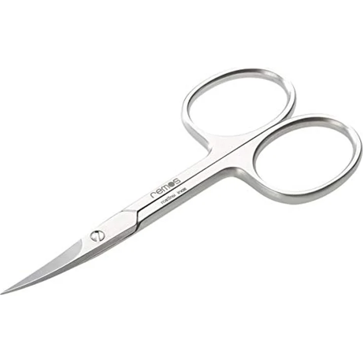 remos professional body care REMOS Nagel & Hautschere Edelstahl [INOX] 9.5cm, gebogene Klinge für präzisen Schnitt von Fingernägeln und Nagelhaut – Bild 1