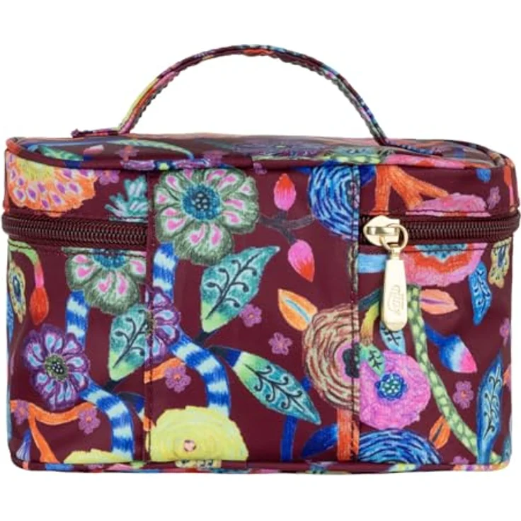 Oilily Cila Beauty Case, Kosmetiktasche in Tawny Port mit geräumigem Hauptfach und praktischem Tragegriff – Bild 3