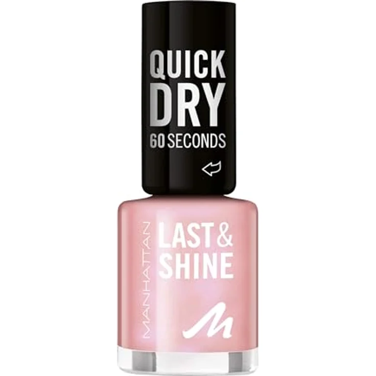 MANHATTAN Last & Shine schnelltrocknender Nagellack, vegan und tierversuchsfreier, langanhaltend mit 10 Tagen Halt, 8ml, Fb. 070 Candy Life – Bild 1