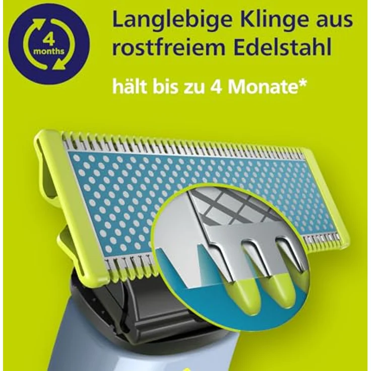 Philips OneBlade First Shave, Elektrisches Hybrid-Rasiersystem für Jungen, Anti-friction Rasierklingen, abwaschbar – Bild 8