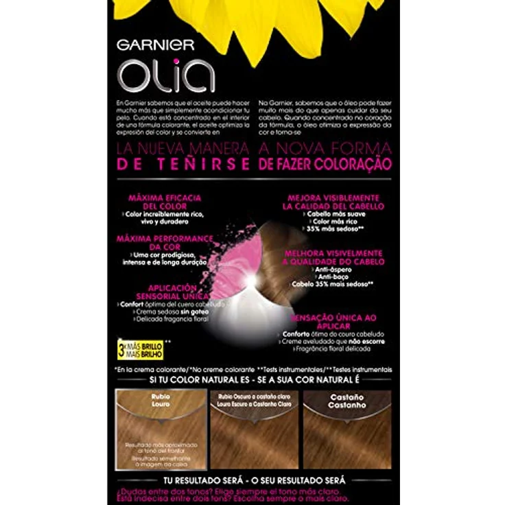 Garnier Amoniakfreie Färbung Olia Garnier Golden dark blonde – Bild 2