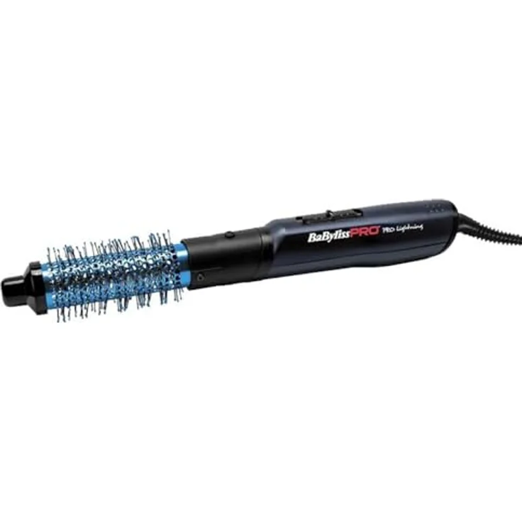 BaBylissPRO Heißluftbürste Blue Lightning PRO 34mm (BAB2650E), 700W, blau mit 2 Geschwindigkeits- und Temperatureinstellungen, drehbarem Kabel und ergonomischem Griff – Bild 2
