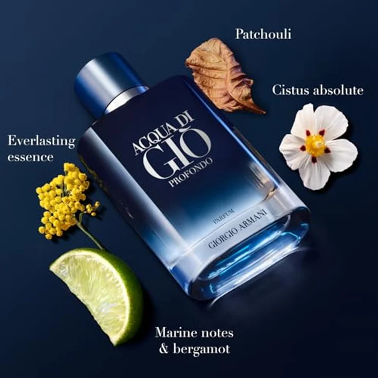 Armani Beauty Giorgio Armani Acqua di Giò Pour Homme Eau de Parfum für Herren, 100 ml - Marine Notes, Bergamot, Cypress, Lavender, Rosemary, Patchouli, Musk – Bild 2