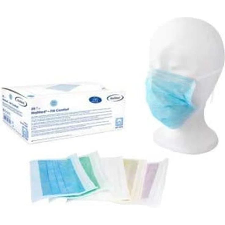 MAIMED- FM Comfort OP-Mundschutz, Maske 3-lagig Vliesstoff 93 42 EWG EN 14683 Typ Klasse II blau - Preisvergleich – Bild 3