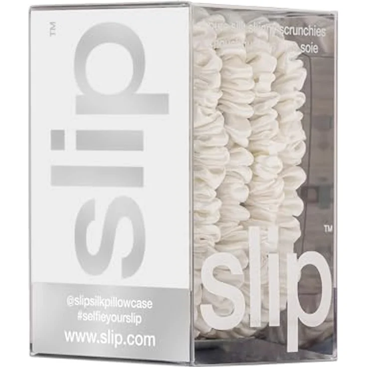 slip Hair Care Skinny Scrunchies, 4er Pack aus 100% Seide für haarschonendes Styling – Bild 8