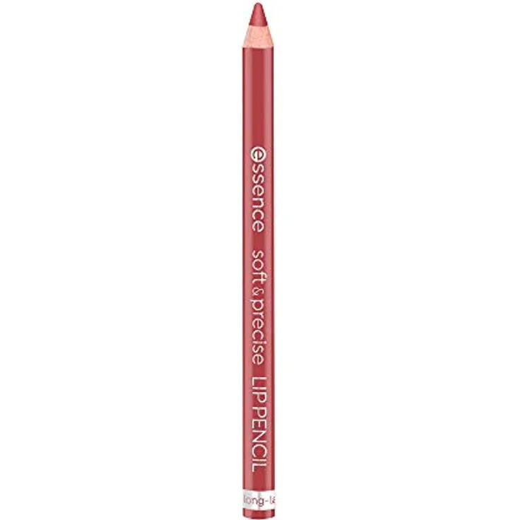 essence soft & precise LIP PENCIL, Lippenkonturenstift, weich & präzise, langanhaltend, Nr. 02 happy, rot, langanhaltend, farbintensiv, natürlich, vegan, Nanopartikel frei (0,78g)