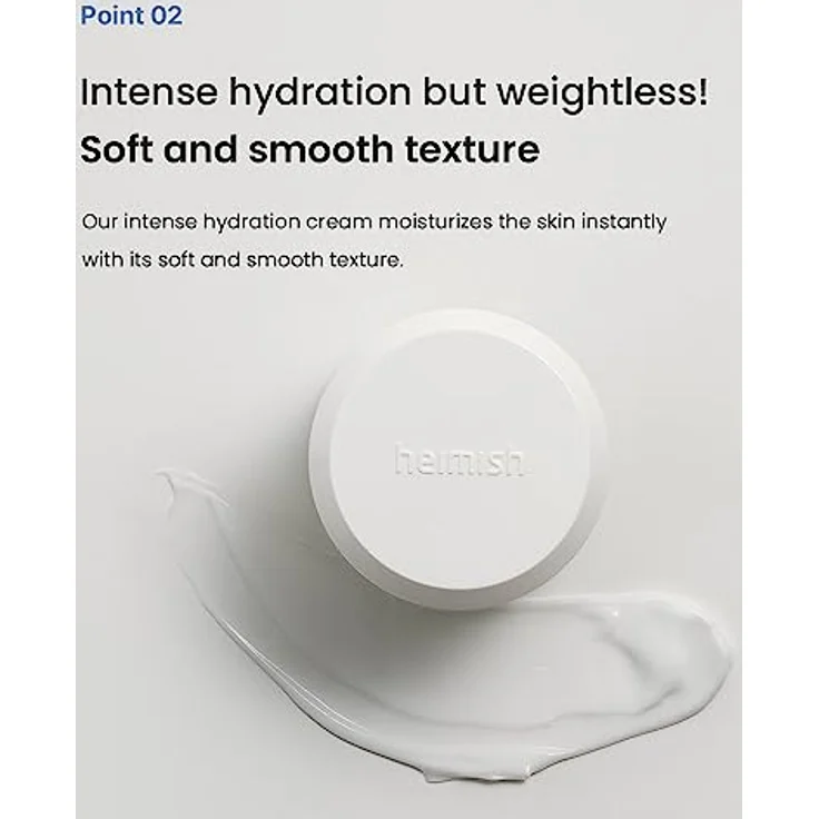 HEIMISH Moringa Ceramide Hyaluronic Hydrating Cream, 50ml - Feuchtigkeitsspendende Gesichtscreme mit SPF 30 und Gel-Creme-Textur – Bild 6