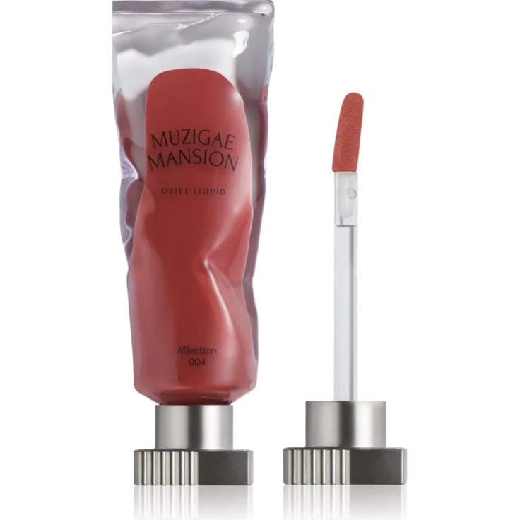 MUZIGAE MANSION Objet Liquid, langanhaltender flüssiger Lippenstift mit Matt-Effekt, Farbton 004 Affection, 6 ml, vegan und pflegend