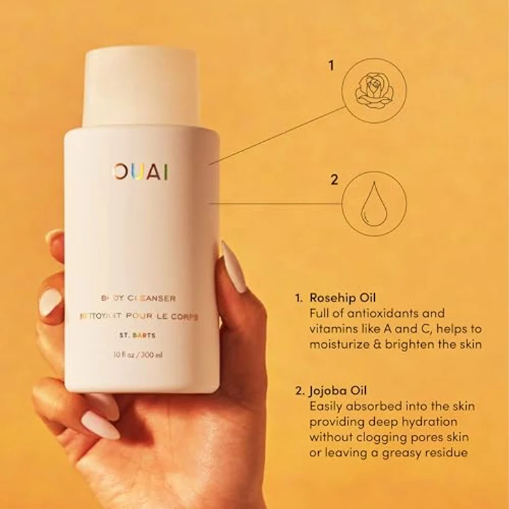 OUAI Body Cleanser Duschgel, 300 ml - luxuriöser, tropischer Duft für geschmeidige Haut – Bild 3